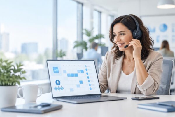automatisez la prise de rendez-vous avec un voicebot disponible 24 h/24 : il répond aux appels, consulte vos disponibilités et confirme les réservations.